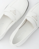  Giày Prada Nữ Patent Leather Loafers 'White' 