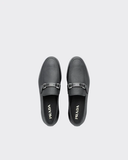  Giày Nam Prada Saffiano Leather Loafers 'Black' 