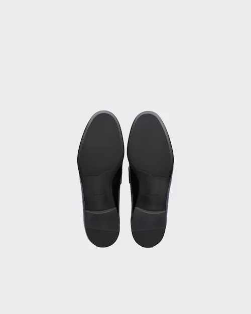  Giày Nam Prada Unlined Brushed Leather Loafers 'Black' 