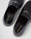  Giày Nam Prada Brushed Leather Loafers 'Black' 