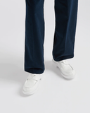  Giày Nam Prada Chocolate Sharp Brushed Leather Pointed Loafers 'White' 