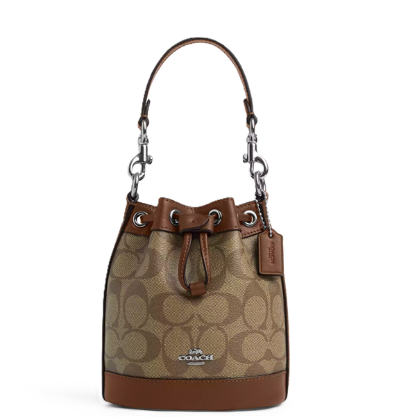  Túi Nữ Coach In Signature Canvas ‘Khaki Saddle’ 