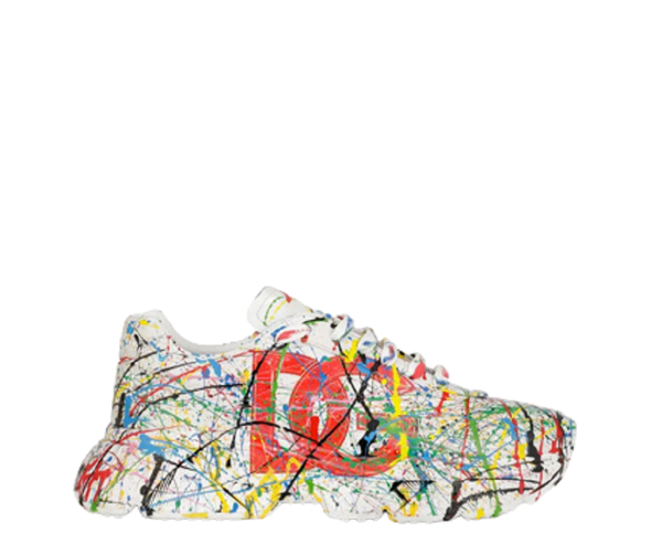  Giày Nam Dolce & Gabbana Mixed Materials Daymaster White 