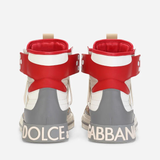  Giày Nam Dolce & Gabbana Calfskin Custom 2 Zero Contrasting White Red 