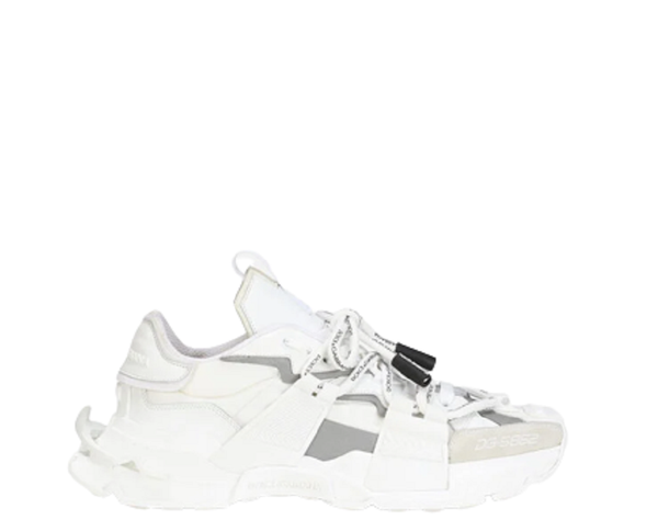  Giày Nam Dolce & Gabbana Mixed Materials Space White Silver 