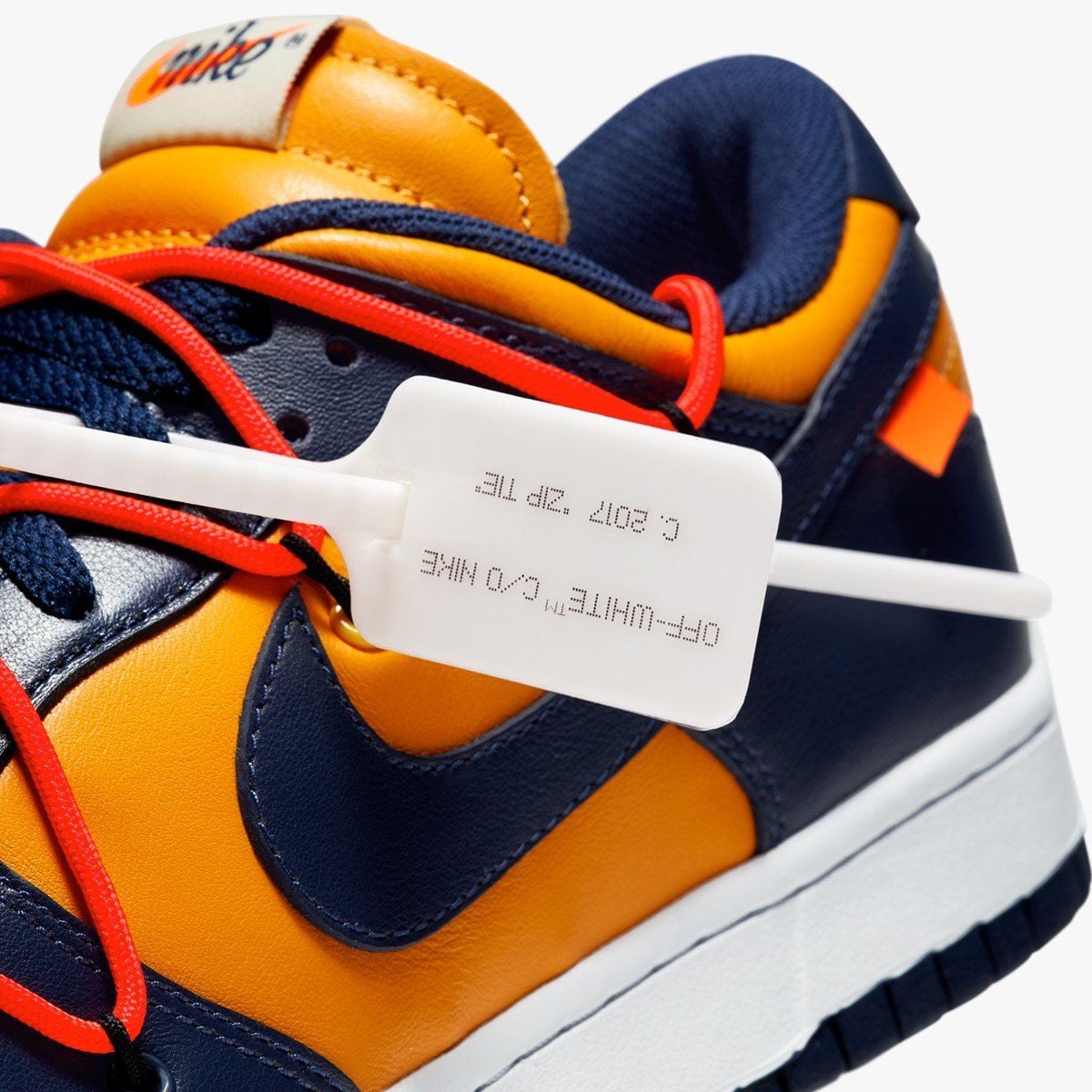  Giày Nike Dunk Low Off-White University 'Gold Midnight Navy' 