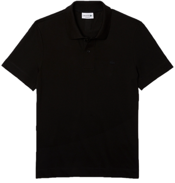  Áo Lacoste Breathable Cotton Pique Polo Shirt 'Black' 