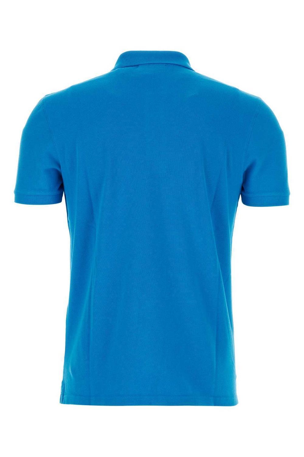  Áo Maison Kitsune Azure Pique Weave Polo 'Blue' 