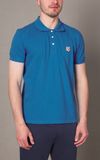  Áo Maison Kitsune Azure Pique Weave Polo 'Blue' 
