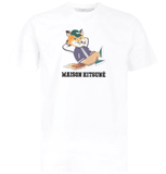  Áo Maison Kitsune Cartoon Pattern Printed 'White' 