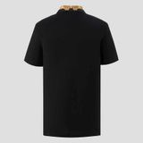  Áo Nam Versace Logo Embroidered Polo 'Black' 