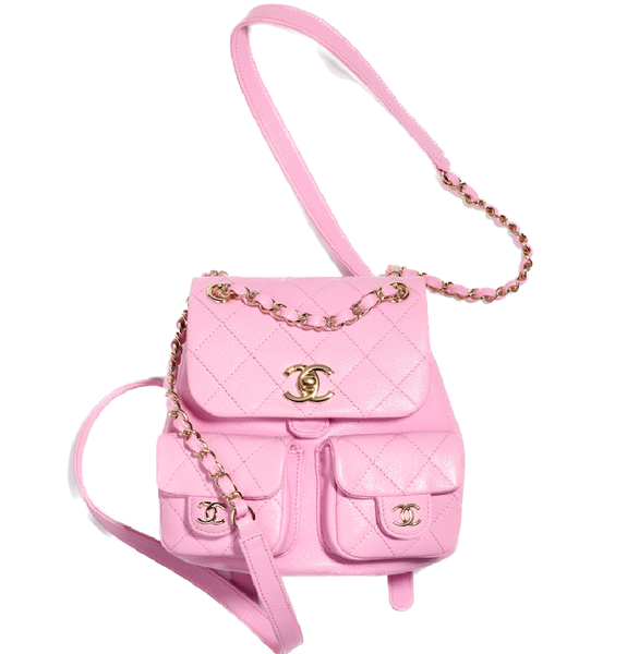  Balo Nữ Chanel Grained Shiny Calfskin Gold Tone Metal 'Lilac' 