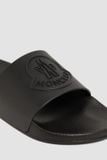  Dép Nam Moncler Basile Rubber Sliders 'Black' 