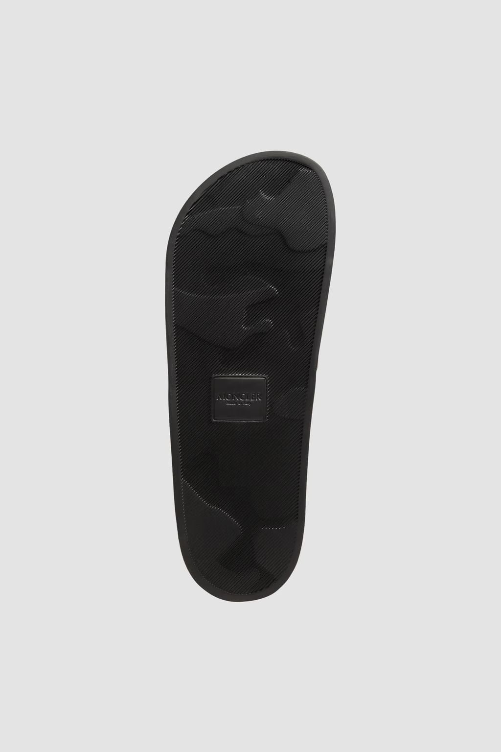  Dép Nam Moncler Basile Rubber Sliders 'Black' 