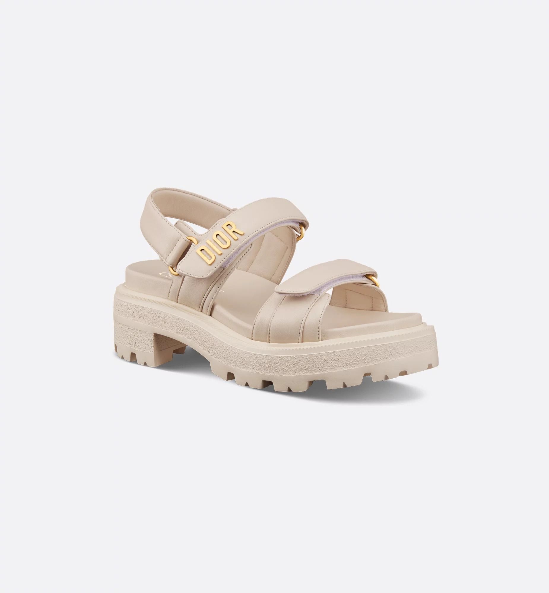  Dép Nữ Dior Dioract Platform Sandal 'Light Biscuit' 