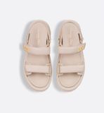  Dép Nữ Dior Dioract Platform Sandal 'Light Biscuit' 