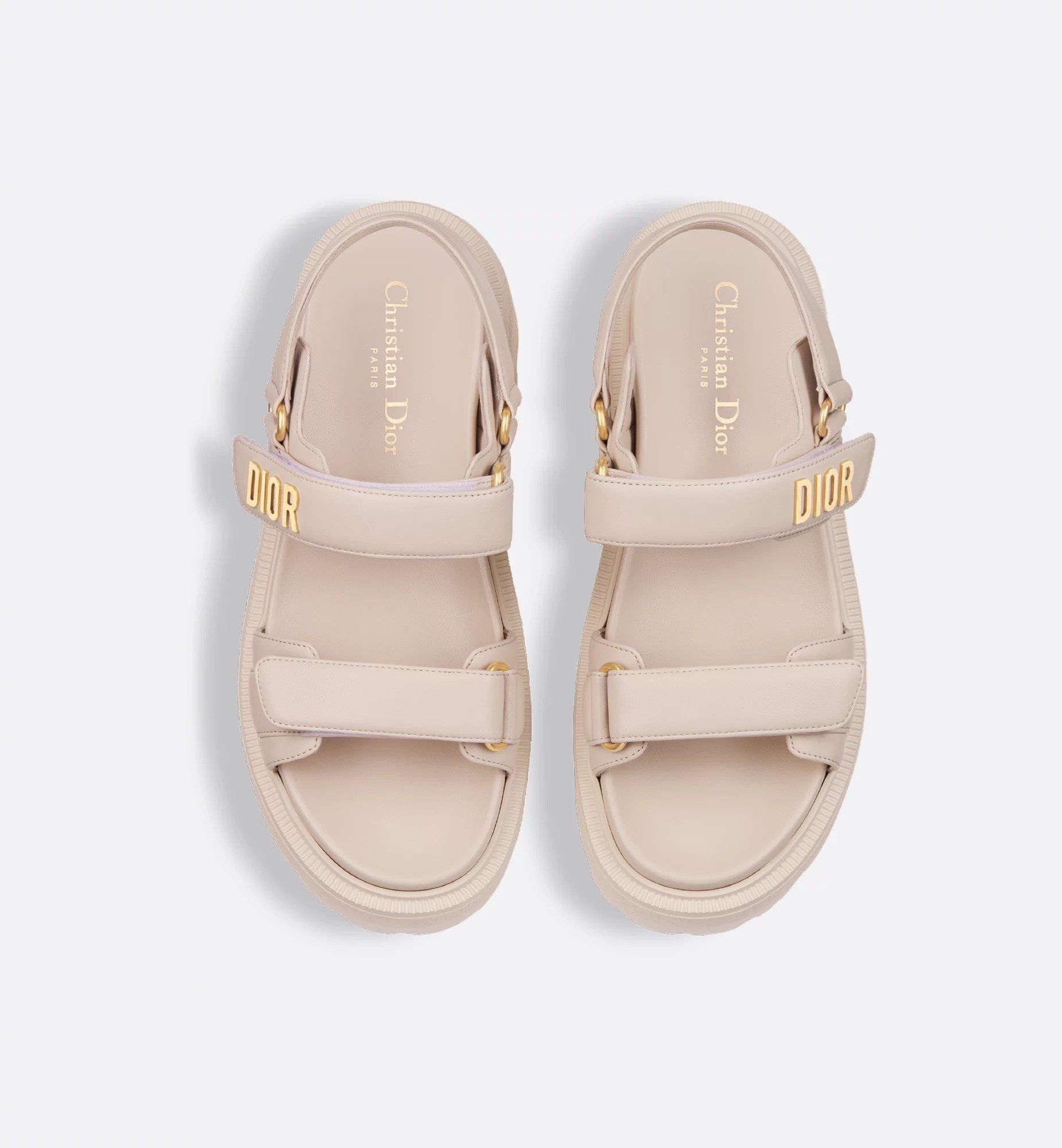  Dép Nữ Dior Dioract Platform Sandal 'Light Biscuit' 