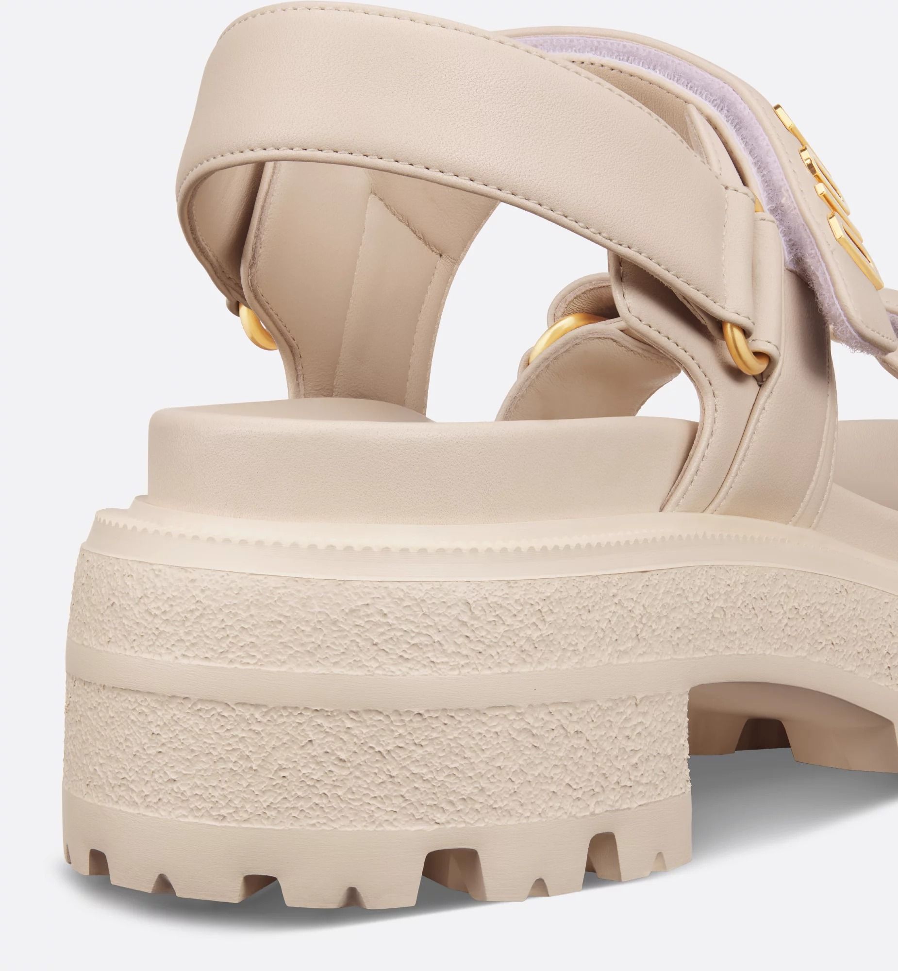  Dép Nữ Dior Dioract Platform Sandal 'Light Biscuit' 