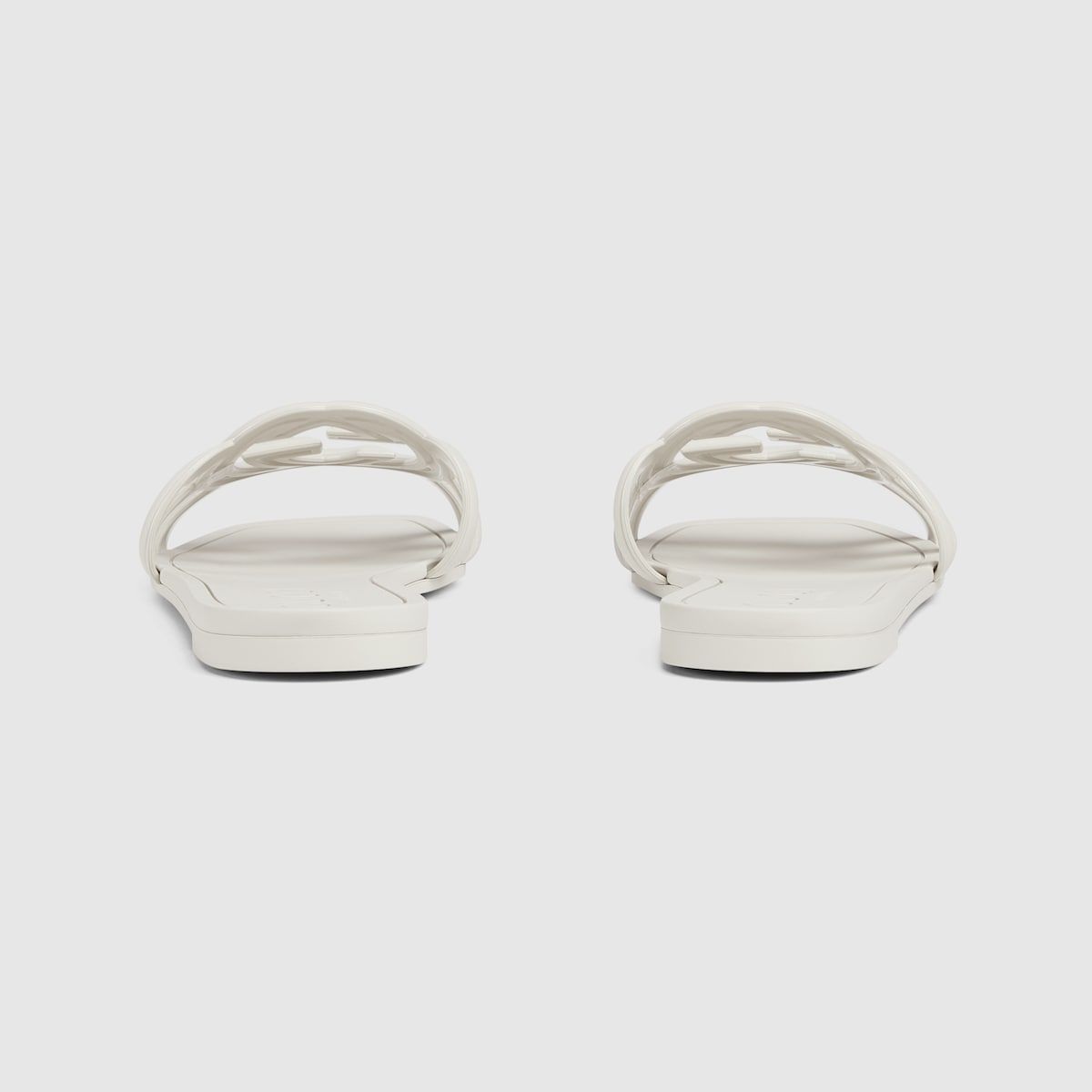  Dép Nữ Gucci Interlocking G Slide Sandal 'White' 