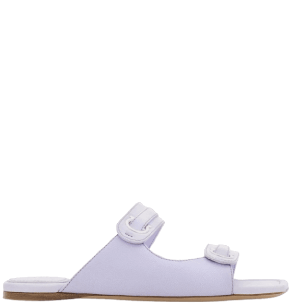  Dép Nữ Salvatore Ferragamo Gancini Ornament Slide 'Lavender' 