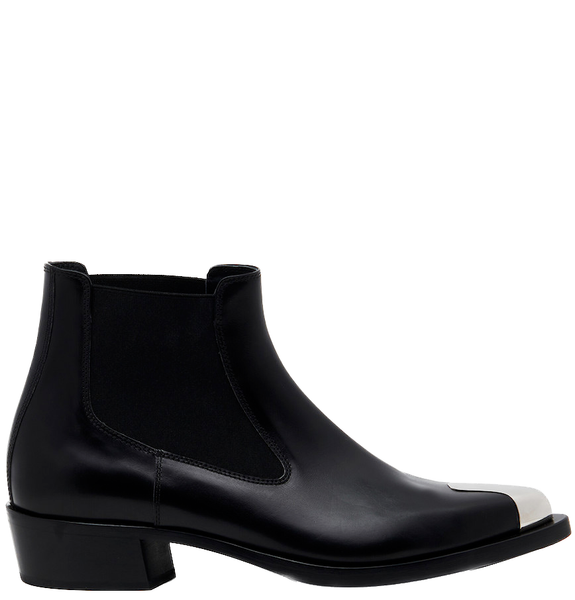  Giày Nam Alexander McQueen Punk Chelsea Boot 'Black' 