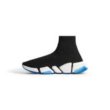  Giày Nam Balenciaga Speed 2.0 Clear Sole Recycled Knit Trainers 'Black' 