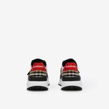  Giày Nam Burberry Nylon Suede Check Sneakers 'Archive Beige' 