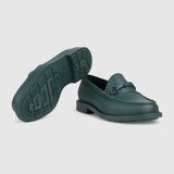  Giày Nam Gucci Loafer Lacquered Horsebit 'Green' 