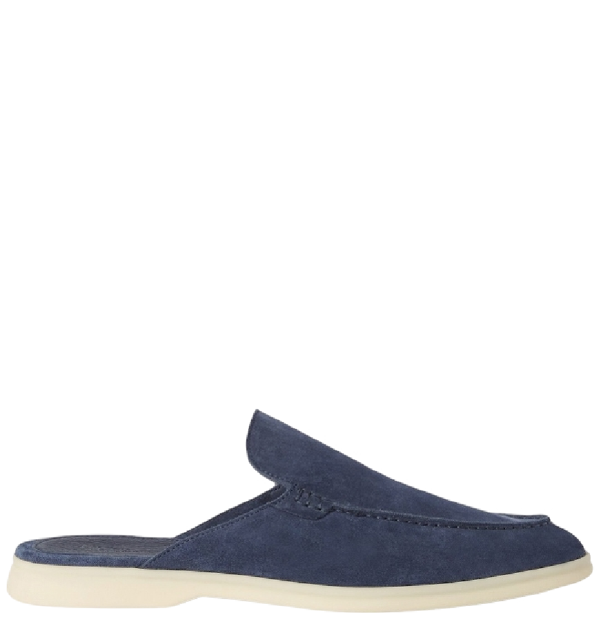  Giày Nam Loro Piana Babouche Walk Loafers 'Racing Blue' 