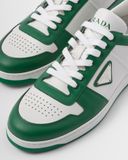  Giày Nam Prada Downtown Leather Sneakers 'Green' 