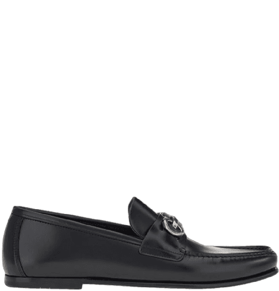  Giày Nam Salvatore Ferragamo Loafer With Gancini Ornament 'Black' 