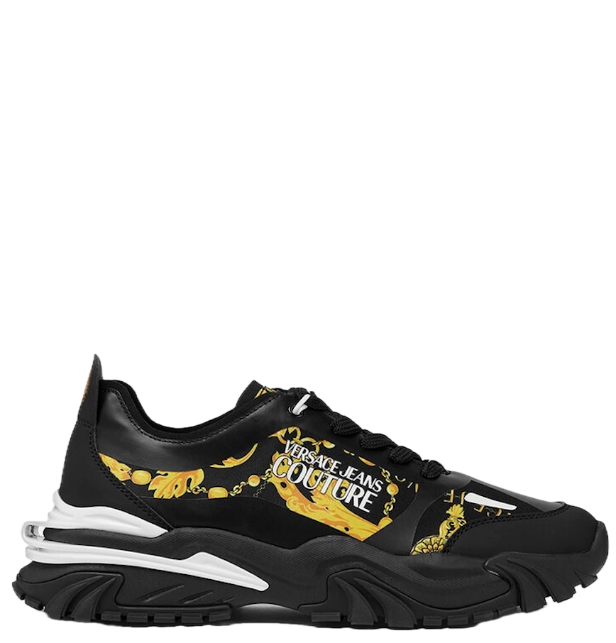  Giày Nam Versace Jeans Couture Trail Trek Chain Couture Trainers 'Black' 