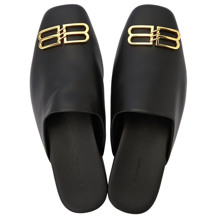  Giày Nữ Balenciaga Cozy BB Mule Slippers 'Black' 