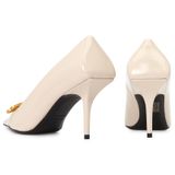  Giày Nữ Balenciaga Square Knife BB Pumps 'Beige' 