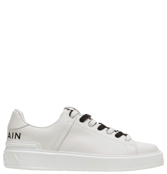  Giày Nữ Balmain B-Court Smooth Leather Sneakers 'White' 