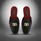  Giày Dolce & Gabbana D&G Leather Loafers 'Black' 