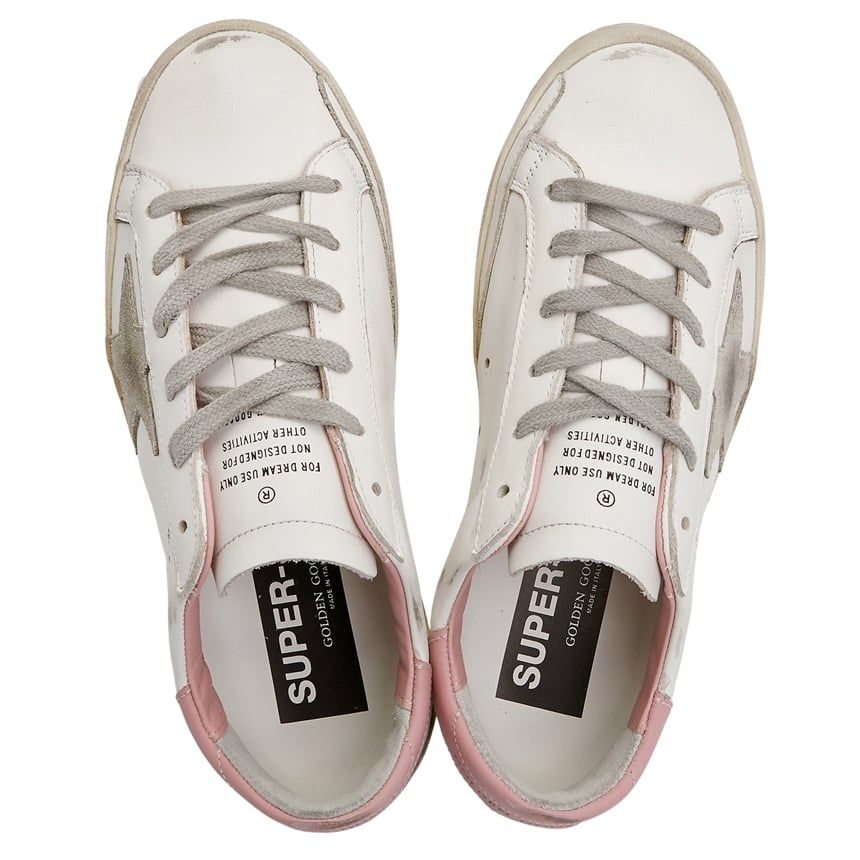 ゴールデングース スニーカー GWF00102 F002569 10914 Women's Super-Star with gray suede star and pink leather