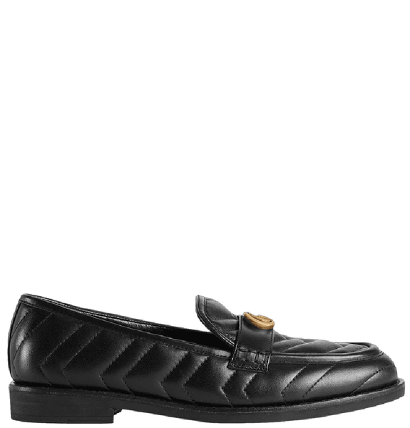  Giày Nữ Gucci Loafer Double G 'Black' 