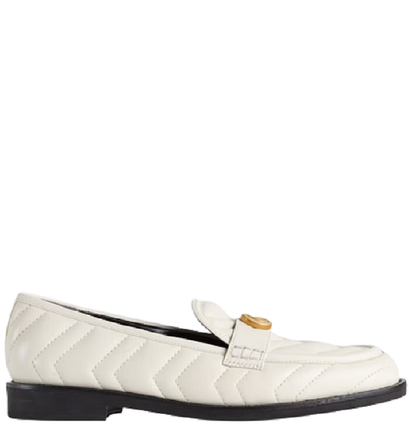  Giày Nữ Gucci Loafer Double G 'White' 