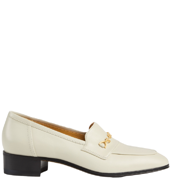  Giày Nữ Gucci Loafer Horsebit Leather 'White' 