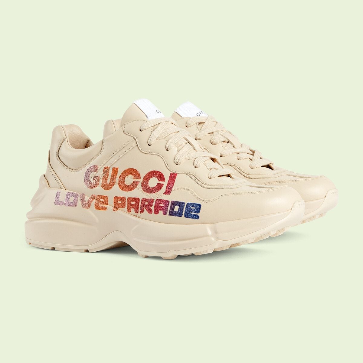 Giày Nữ Gucci Rhyton Love Parade Sneaker 'Ivory' 703809-DRW00-9522 – LUXITY