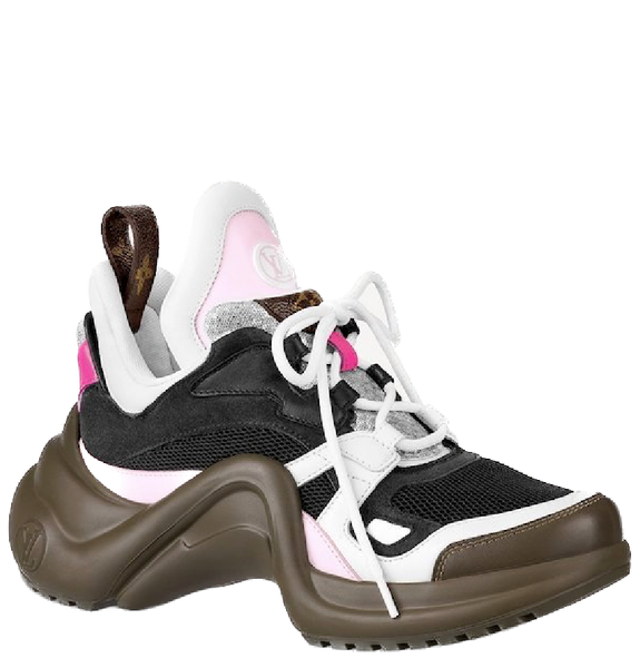 Giày Nữ Louis Vuitton Lv Archlight Trainers 'Kaki Green Pink' 
