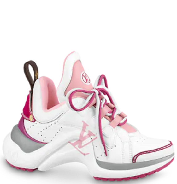  Giày Nữ Louis Vuitton Lv Archlight Trainers Rose Pop 'Pink' 