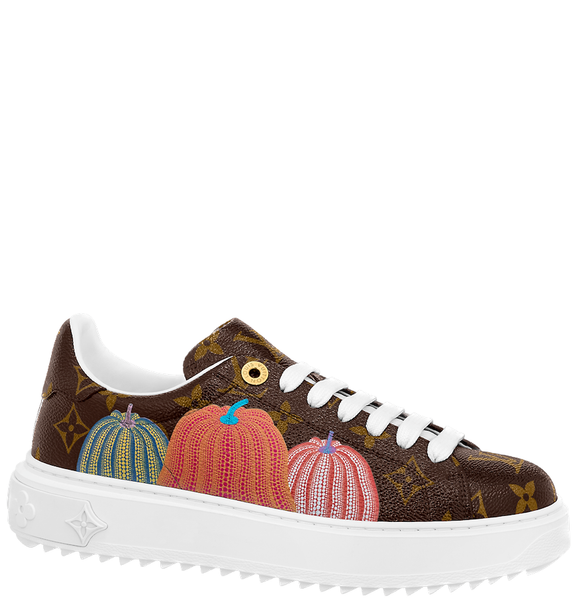  Giày Nữ Louis Vuitton LV x YK Time Out Trainers 'Cacao Brown' 
