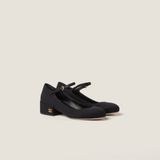 Giày Nữ Miu Miu Moiré Fabric Pumps 'Black' 5I191E-XWR-F0002