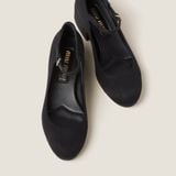 Giày Nữ Miu Miu Moiré Fabric Pumps 'Black' 5I191E-XWR-F0002