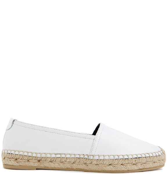  Giày Nữ Saint Laurent Monogram Espadrille Sneakers Slip On 'White' 