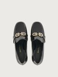  Giày Nữ Salvatore Ferragamo Double Gancini Loafer 'Black' 