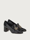  Giày Nữ Salvatore Ferragamo Double Gancini Loafer 'Black' 