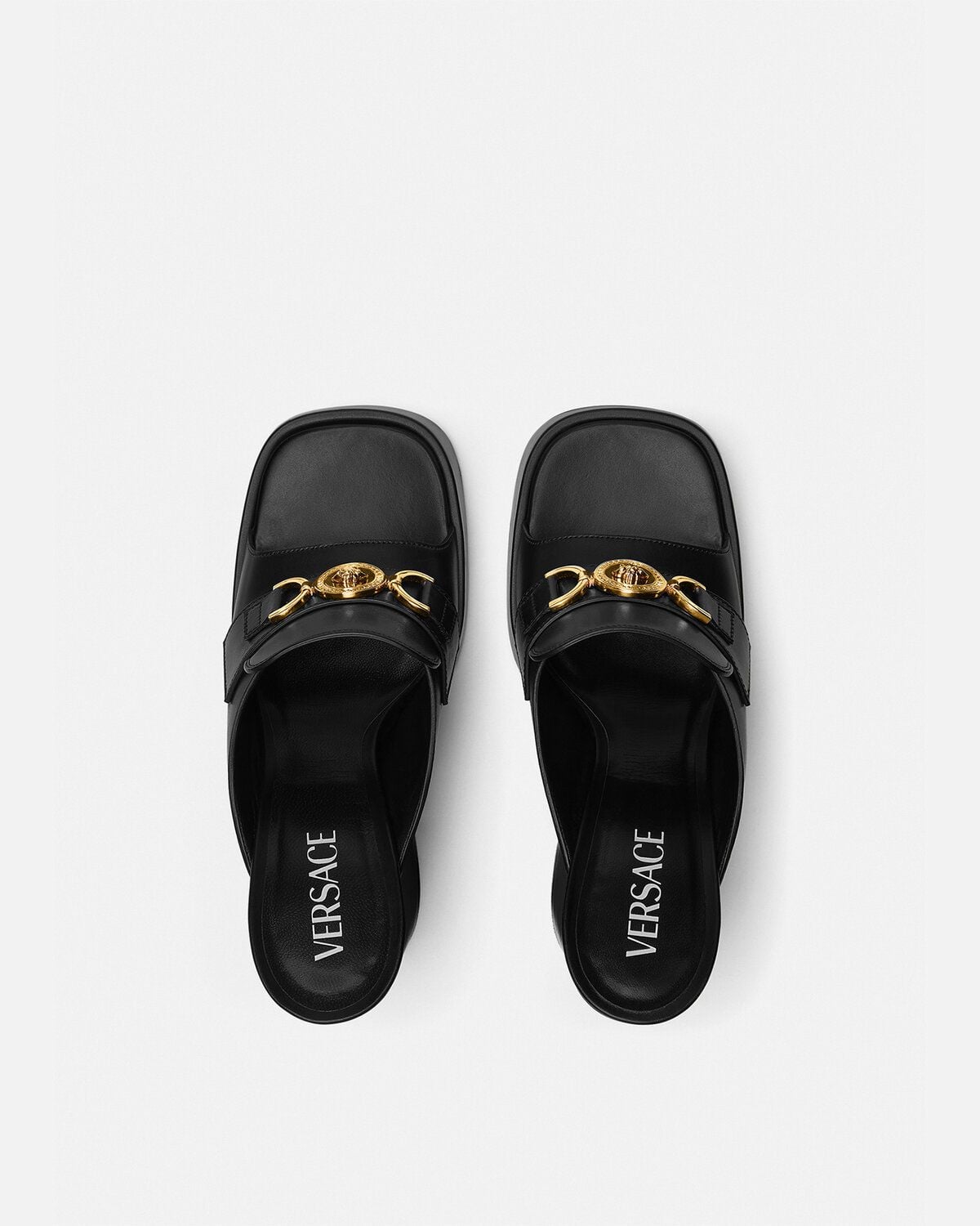  Giày Nữ Versace Aevitas Platform Mules 'Black' 